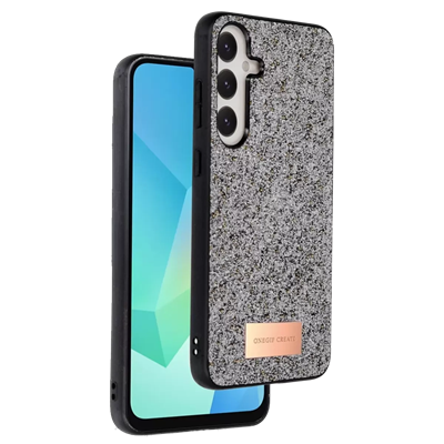 Samsung Galaxy A16 5G Bright Simli Kapak - Gümüş