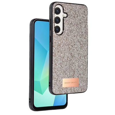 Samsung Galaxy A16 5G Bright Simli Kapak - Gold