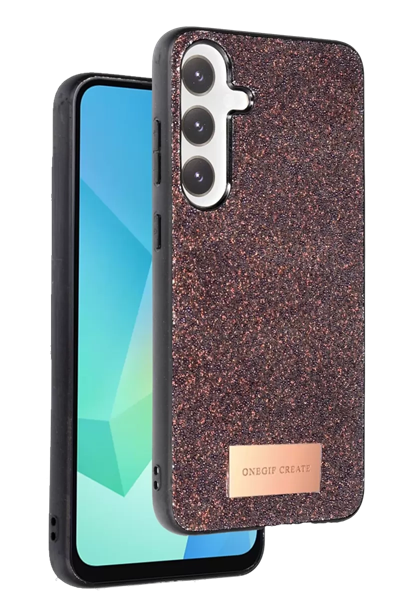 Samsung Galaxy A16 5G Bright Simli Kapak - Derin Mor