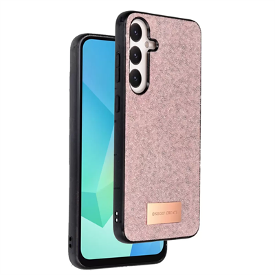 Samsung Galaxy A16 5G Bright Simli Kapak - Pembe