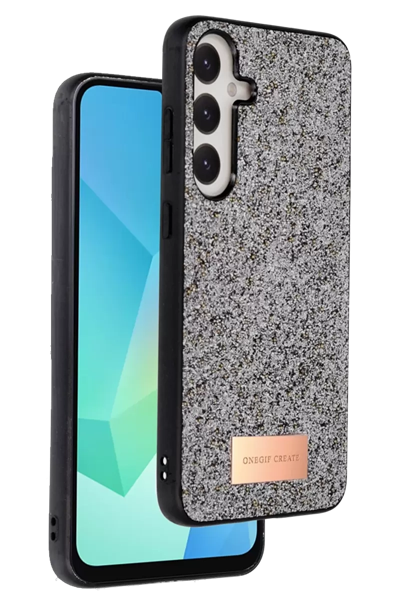 Samsung Galaxy A16 5G Bright Simli Kapak - Gümüş