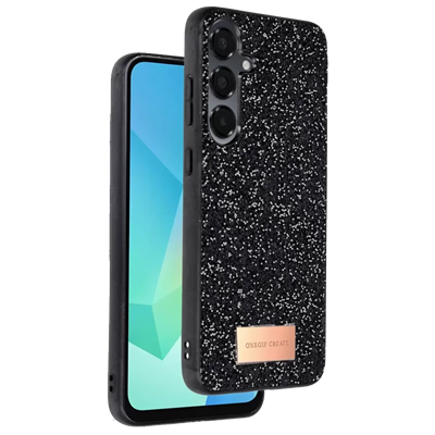Samsung Galaxy A16 5G Bright Simli Kapak - Siyah