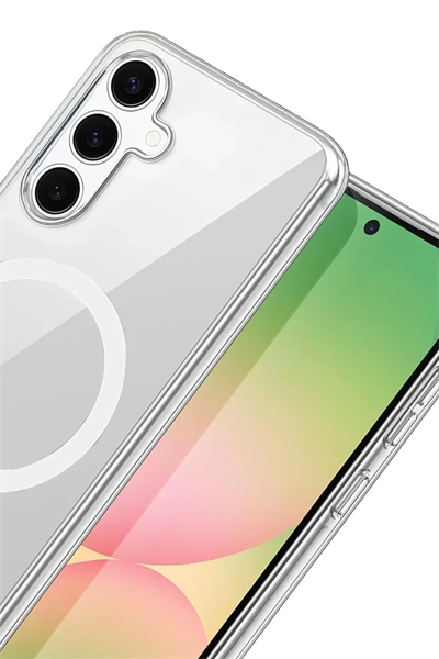 Samsung Galaxy A16 5G Combo Sert Şeffaf Magsafe Kapak - Şeffaf
