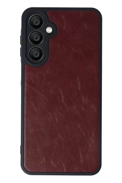 Samsung Galaxy A16 5G Kılıf Aras Deri Kapak - Bordo