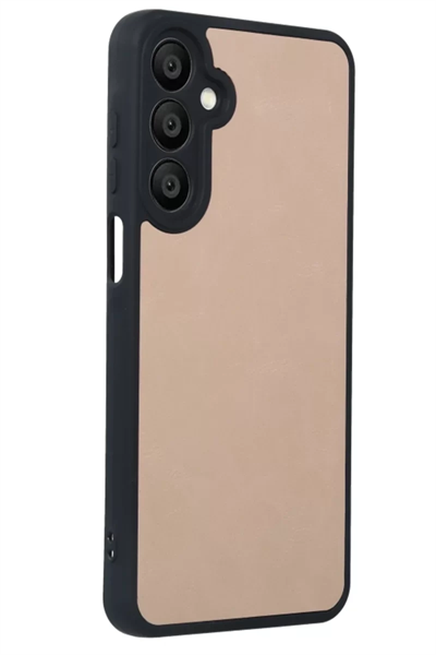 Samsung Galaxy A16 5G Kılıf Aras Deri Kapak - Pudra