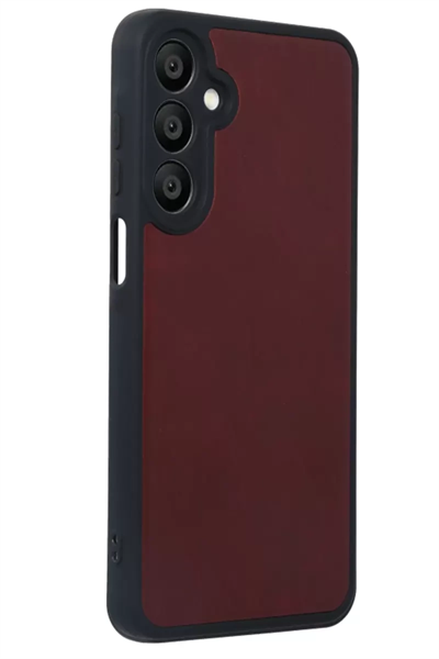 Samsung Galaxy A16 5G Kılıf Aras Deri Kapak - Bordo