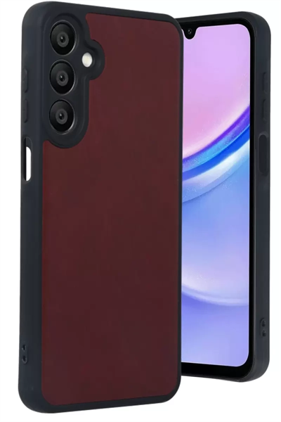 Samsung Galaxy A16 5G Kılıf Aras Deri Kapak - Bordo