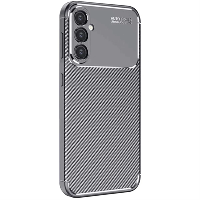 Samsung Galaxy A16 5G Kılıf Auto Focus Karbon Kapak - Gri