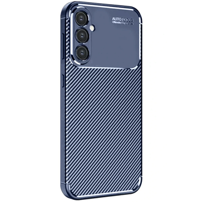 Samsung Galaxy A16 5G Kılıf Auto Focus Karbon Kapak - Lacivert