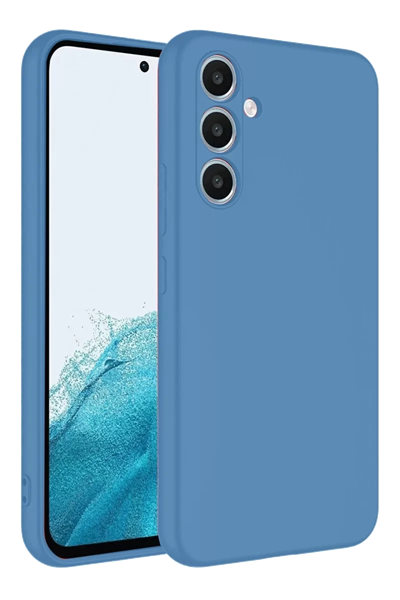 Samsung Galaxy A16 5G Kılıf First Silikon - Mavi