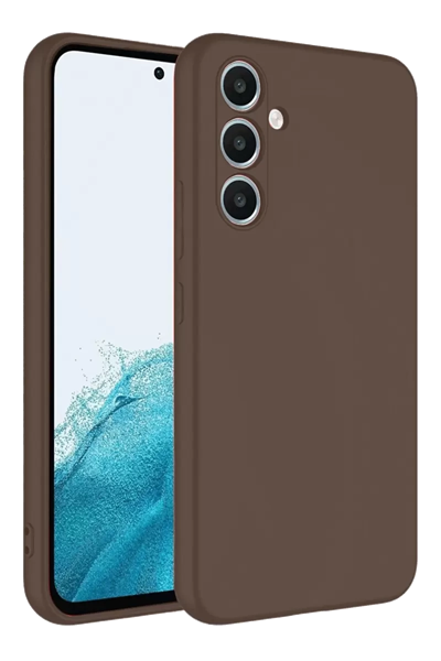 Samsung Galaxy A16 5G Kılıf First Silikon - Kahverengi