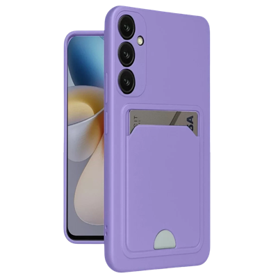 Samsung Galaxy A16 5G Kılıf Kelvin Kartvizitli Silikon - Lila