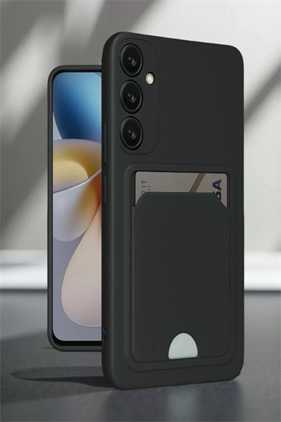 Samsung Galaxy A16 5G Kılıf Kelvin Kartvizitli Silikon - Bordo