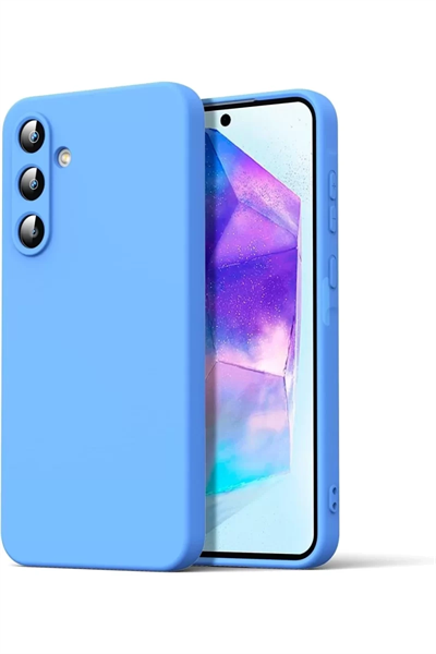 Samsung Galaxy A16 5G Kılıf Nano içi Kadife Silikon - Mavi