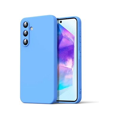 Samsung Galaxy A16 5G Kılıf Nano içi Kadife Silikon - Mavi