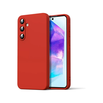 Samsung Galaxy A16 5G Kılıf Nano içi Kadife Silikon - Kırmızı
