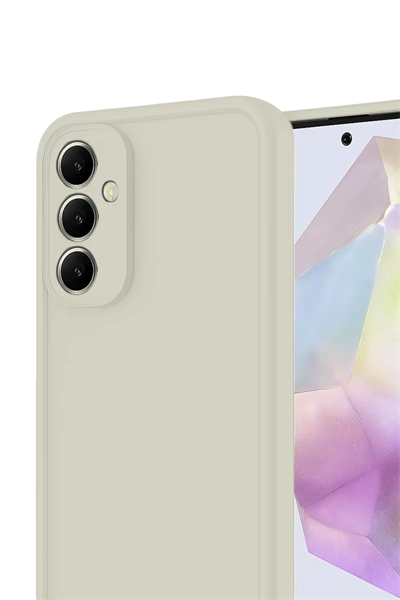 Samsung Galaxy A16 5G Kılıf Viera Silikon - Krem
