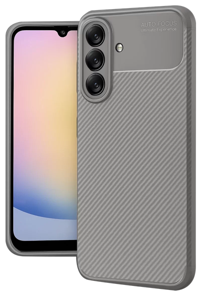 Samsung Galaxy A17 5G Auto Focus Karbon Kapak - Gri
