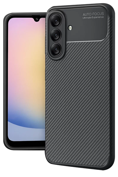 Samsung Galaxy A17 5G Auto Focus Karbon Kapak - Siyah
