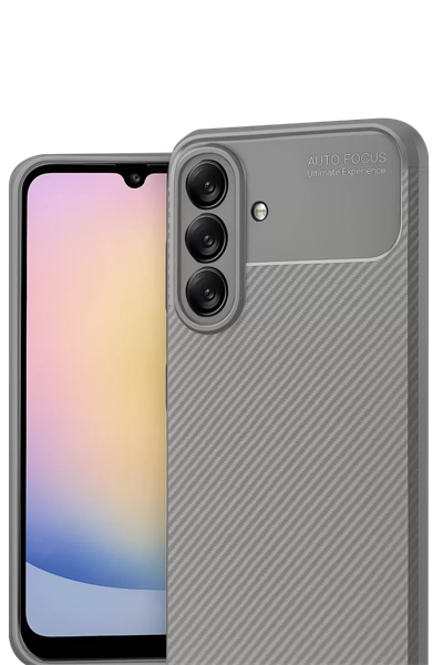 Samsung Galaxy A17 5G Auto Focus Karbon Kapak - Gri