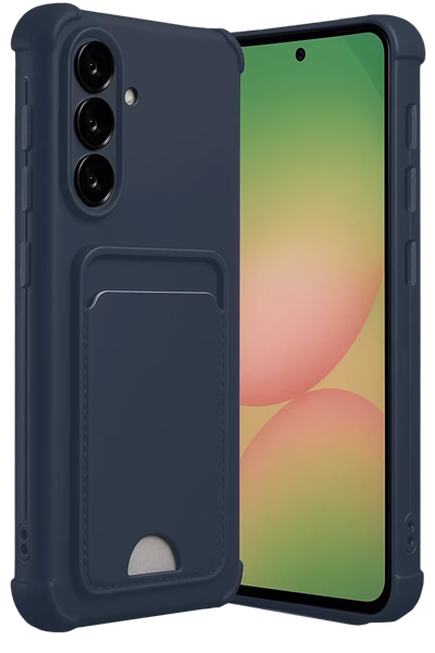Samsung Galaxy A17 5G Kelvin Kartvizitli Silikon - Lacivert