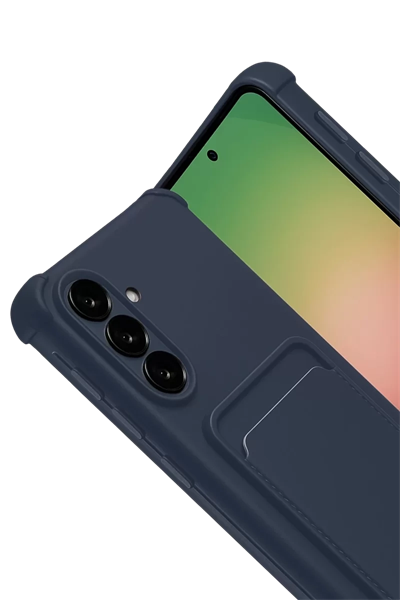 Samsung Galaxy A17 5G Kelvin Kartvizitli Silikon - Lacivert