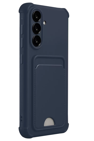 Samsung Galaxy A17 5G Kelvin Kartvizitli Silikon - Lacivert