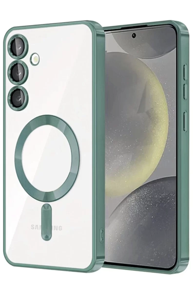 Samsung Galaxy A17 5G Kross Magneticsafe Kapak - Koyu Yeşil