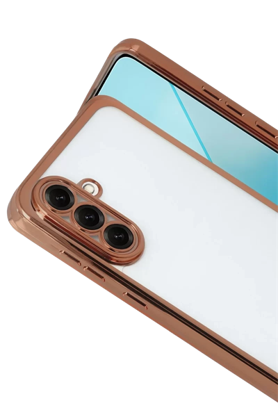 Samsung Galaxy A17 5G Lensli Silikon - Çöl Titanyum