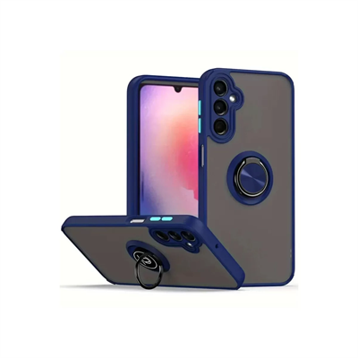 Samsung Galaxy A17 5G Montreal Yüzüklü Silikon Kapak - Lacivert