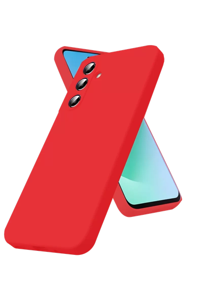 Samsung Galaxy A17 5G Nano içi Kadife Silikon - Kırmızı