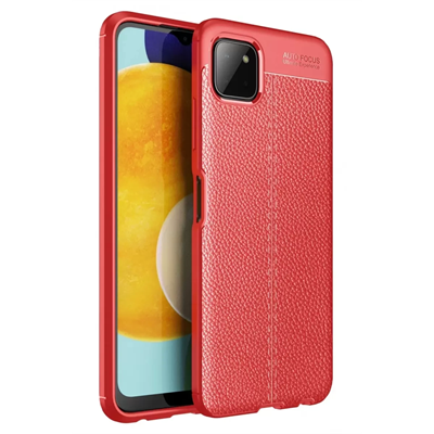 Samsung Galaxy A22 Kılıf Auto Focus Kapak - Kırmızı
