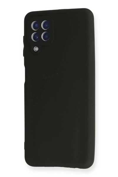 Samsung Galaxy A22 Kılıf First Silikon - Siyah
