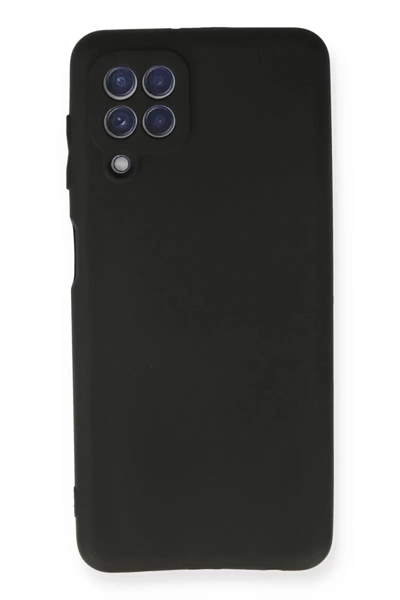 Samsung Galaxy A22 Kılıf First Silikon - Siyah