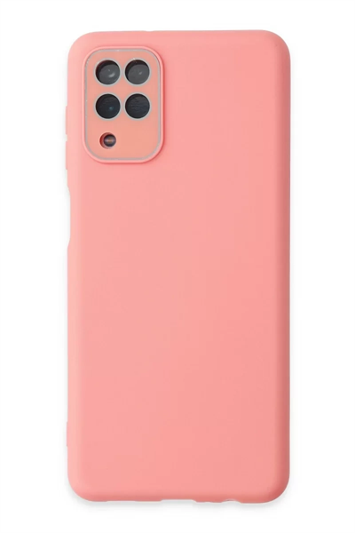 Samsung Galaxy A22 Kılıf Lansman Glass Kapak - Pembe