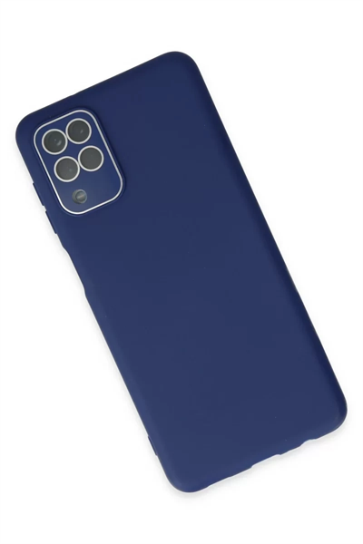 Samsung Galaxy A22 Kılıf Lansman Glass Kapak - Sky Blue