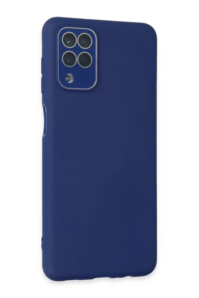 Samsung Galaxy A22 Kılıf Lansman Glass Kapak - Sky Blue