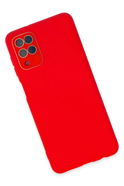 Samsung Galaxy A22 Kılıf Lansman Glass Kapak - Kırmızı