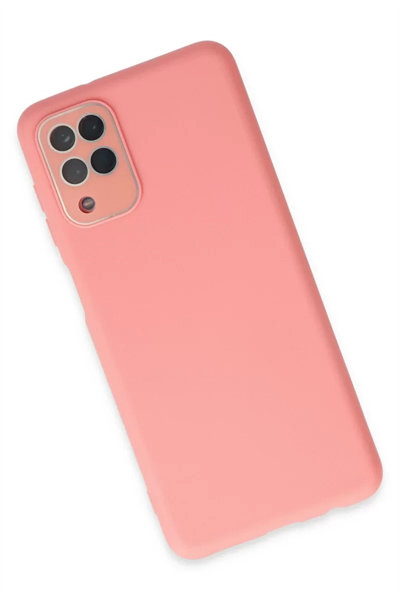 Samsung Galaxy A22 Kılıf Lansman Glass Kapak - Pembe