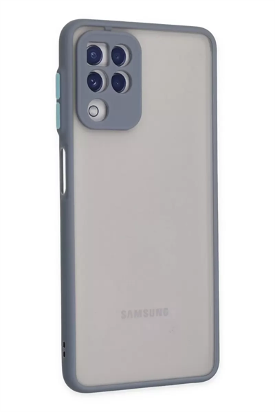 Samsung Galaxy A22 Kılıf Montreal Silikon Kapak - Gri