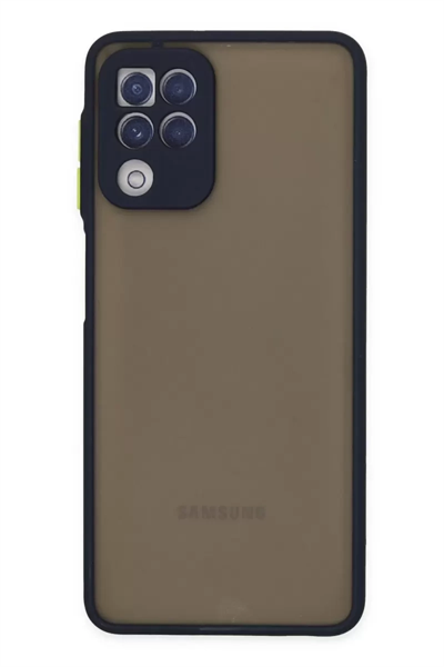 Samsung Galaxy A22 Kılıf Montreal Silikon Kapak - Lacivert