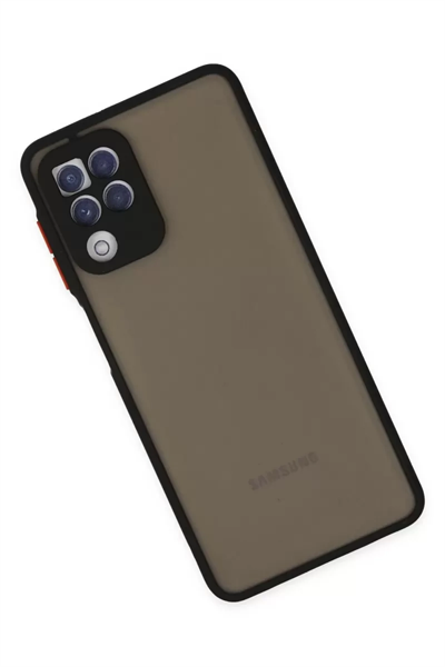 Samsung Galaxy A22 Kılıf Montreal Silikon Kapak - Siyah