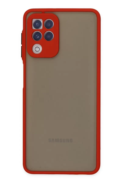 Samsung Galaxy A22 Kılıf Montreal Silikon Kapak - Kırmızı