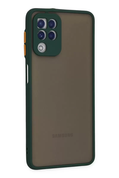 Samsung Galaxy A22 Kılıf Montreal Silikon Kapak - Yeşil