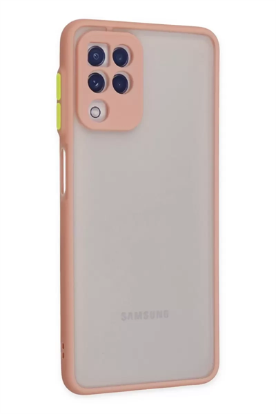 Samsung Galaxy A22 Kılıf Montreal Silikon Kapak - Pembe