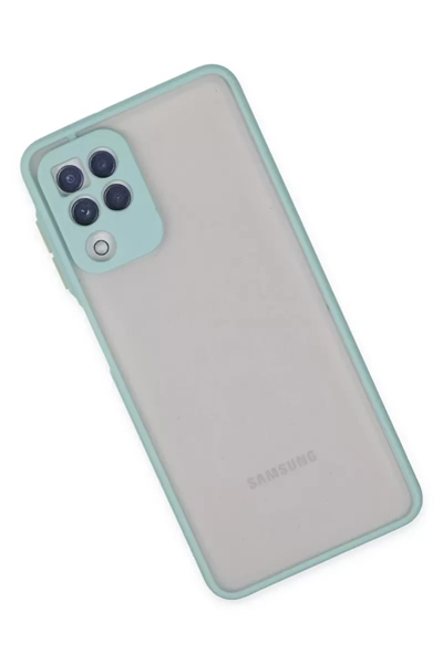 Samsung Galaxy A22 Kılıf Montreal Silikon Kapak - Turkuaz