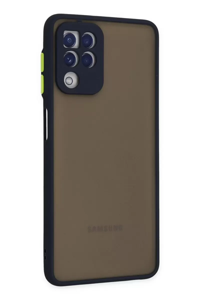 Samsung Galaxy A22 Kılıf Montreal Silikon Kapak - Lacivert