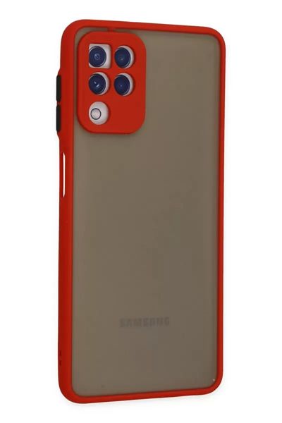 Samsung Galaxy A22 Kılıf Montreal Silikon Kapak - Kırmızı
