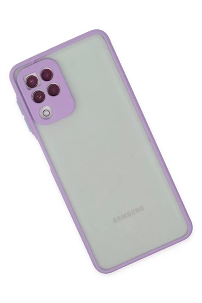 Samsung Galaxy A22 Kılıf Montreal Silikon Kapak - Mor