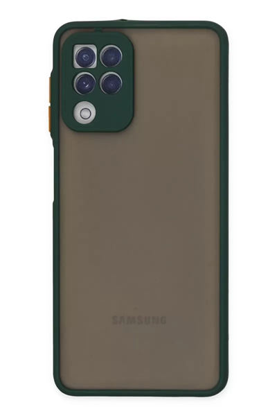 Samsung Galaxy A22 Kılıf Montreal Silikon Kapak - Yeşil